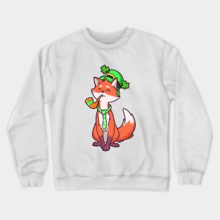 Fox Leprechaun - St Patricks Fox Crewneck Sweatshirt